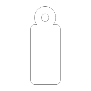 Etiquetas colgantes APLI 13 × 34 mm blanco (1.000 uds.)