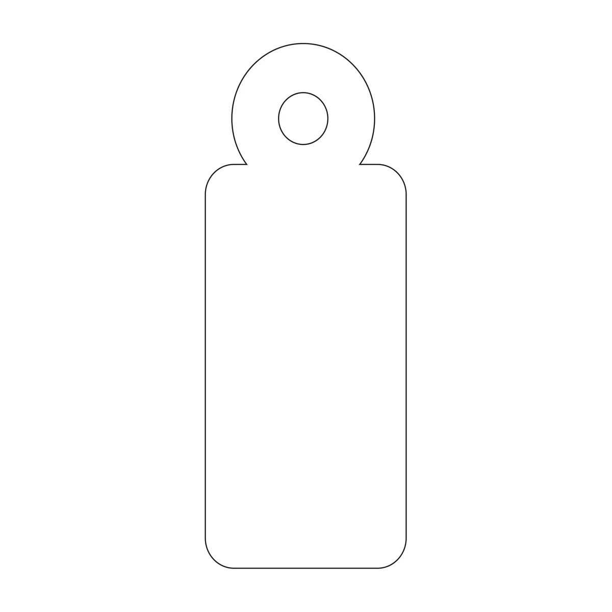 Etiquetas colgantes APLI 13 × 34 mm blanco (1.000 uds.)