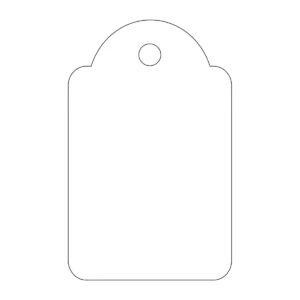 Etiquetas colgantes APLI 22 × 35 mm blanco (500 uds.)