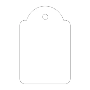 Etiquetas colgantes APLI 28 × 43 mm blanco (500 uds.)
