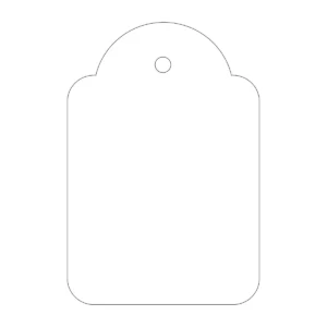 Etiquetas colgantes APLI 36 × 53 mm blanco (500 uds.)