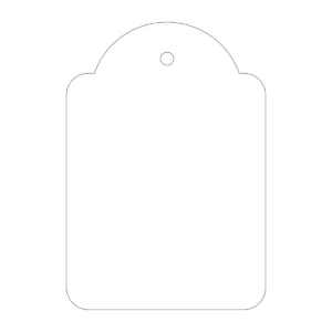Etiquetas colgantes APLI 46 × 65 mm blanco (400 uds.)