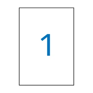 Etiquetas APLI 210 × 297 mm A4 permanente blanco (20 uds.)