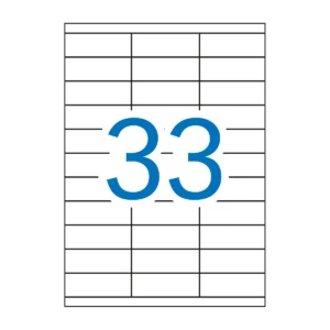 Etiquetas APLI 70 × 25,4 mm A4 permanente blanco (3.300 uds.)