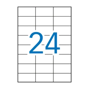 Etiquetas APLI 70 × 37 mm A4 permanente blanco (2.400 uds.)