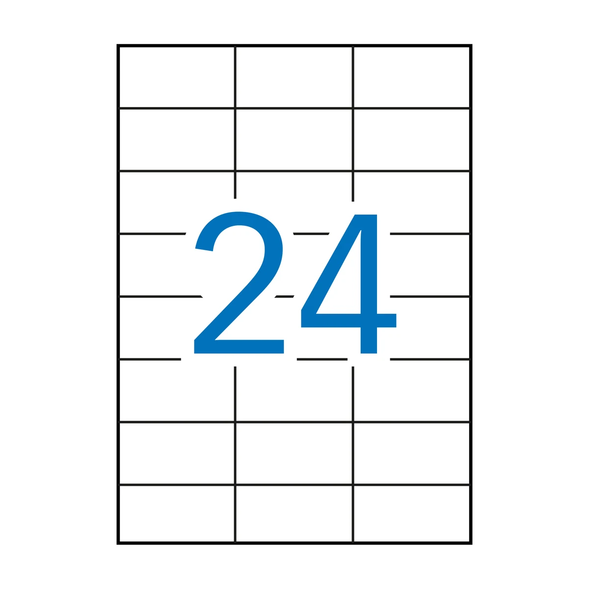 Etiquetas APLI 70 × 37 mm A4 permanente blanco (2.400 uds.)