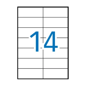 Etiquetas APLI 105 × 42,4 mm A4 permanente blanco (1.400 uds.)