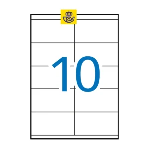Etiquetas APLI 105 × 57 mm A4 permanente blanco (1.000 uds.)