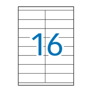 Etiquetas APLI 105 × 35 mm A4 permanente blanco (1.600 uds.)