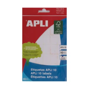 Etiquetas APLI 16 × 22 mm permanente blanco (420 uds.)