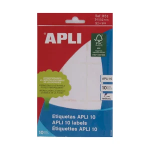 Etiquetas APLI 34 × 53 mm permanente blanco (90 uds.)