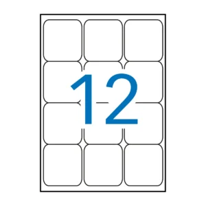 Etiquetas APLI 63,5 × 72 mm A4 permanente blanco (1.200 uds.)