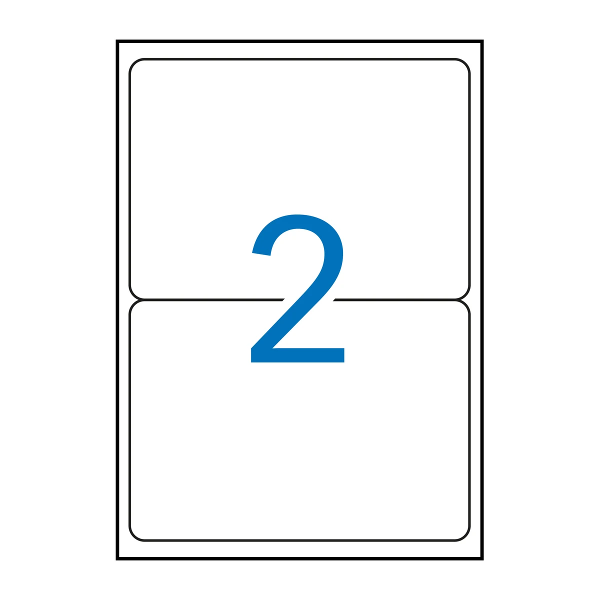 Etiquetas APLI 199,6 × 144,5 mm A4 permanente blanco (200 uds.)