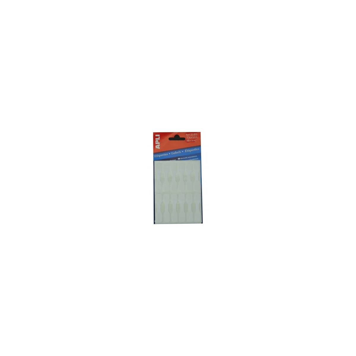 Etiquetas APLI 49 × 10 mm blanco (48 uds.)