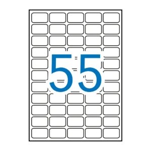 Etiquetas APLI 36,8 × 23,8 mm A4 removible blanco (5.500 uds.)