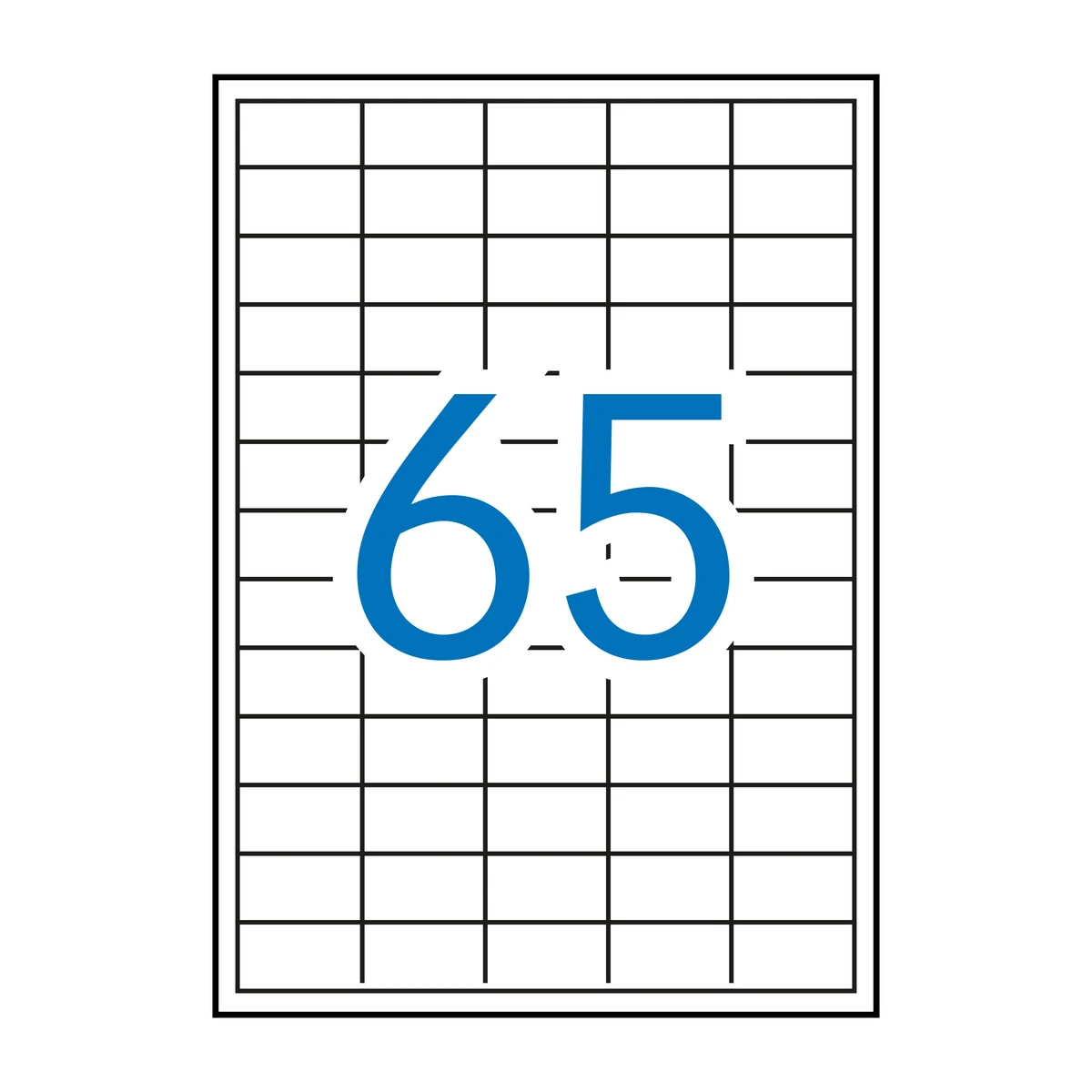 Etiquetas APLI 38 × 21,2 mm A4 removible blanco (6.500 uds.)