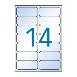 Etiquetas APLI 99,1 × 38,1 mm A4 permanente transparente (140 uds.)