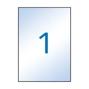 Etiquetas APLI 210 × 297 mm A4 permanente transparente (10 uds.)