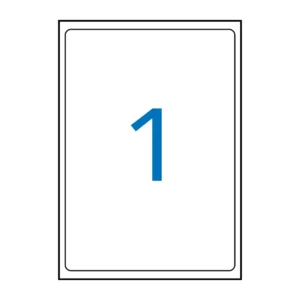 Etiquetas APLI 199,6 × 289,1 mm A4 permanente blanco (10 uds.)