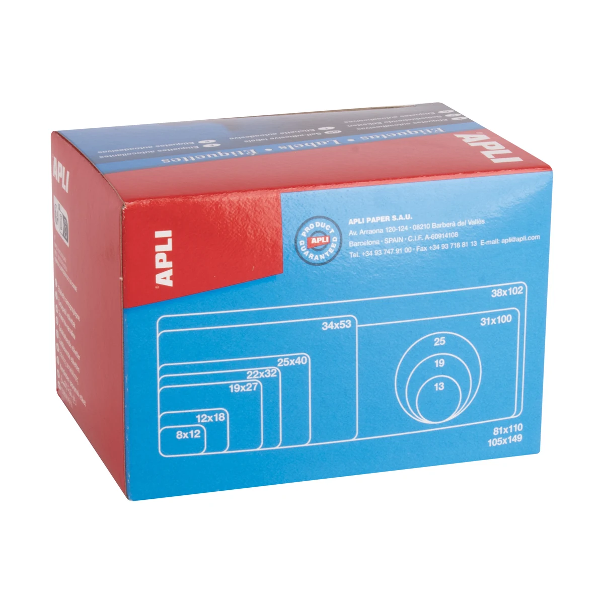 Etiquetas PVP APLI 16 × 22 mm en rollo (2.520 uds.) – ref. 10088 - Imagen 3