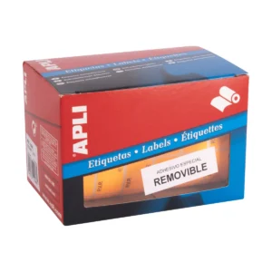 Etiquetas PVP APLI 16 × 22 mm en rollo (2.520 uds.) – ref. 10088