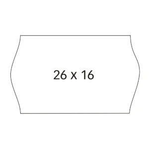 Etiquetas APLI 26 × 16 mm en rollo, blanco (6.000 uds.)