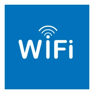 Señal adhesiva APLI «Zona WiFi» 114 × 114 mm
