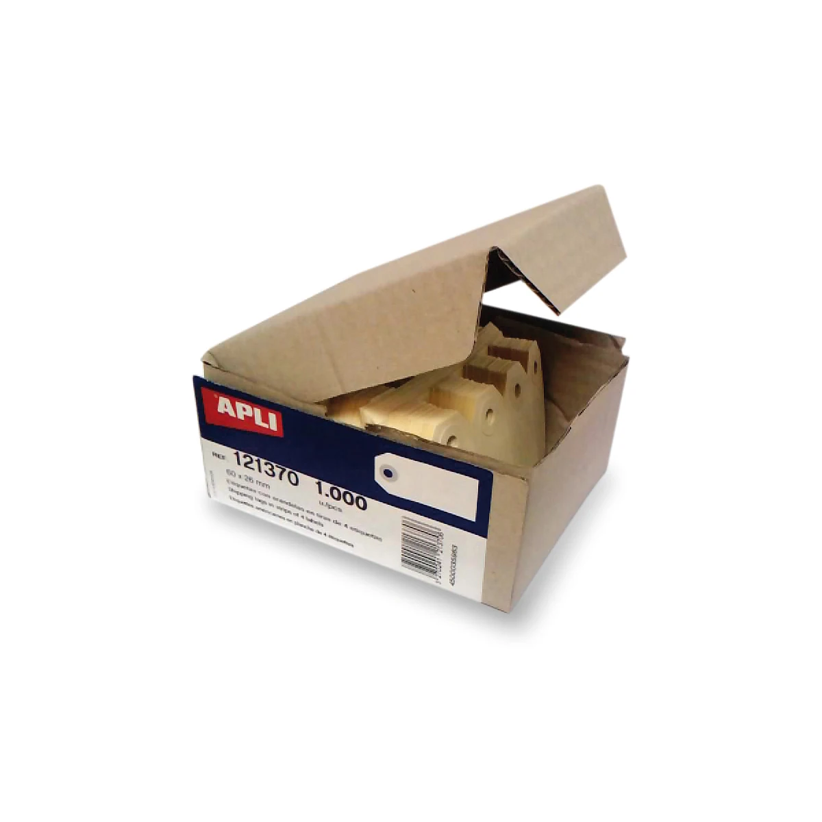 Etiquetas colgantes APLI 80 × 38 mm crema (1.000 uds.) - Imagen 3