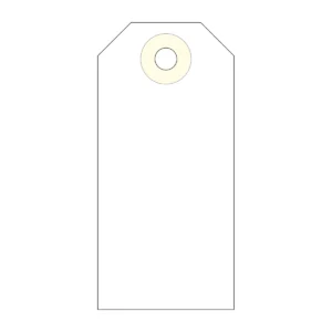 Etiquetas colgantes APLI 80 × 38 mm crema (1.000 uds.)