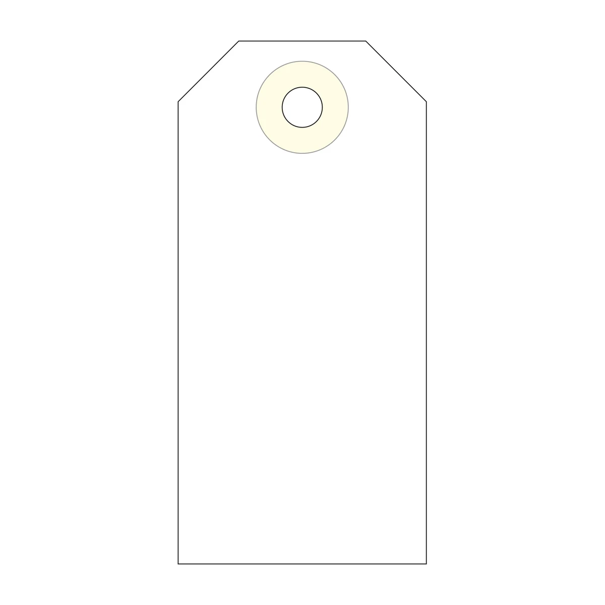 Etiquetas colgantes APLI 80 × 38 mm crema (1.000 uds.)