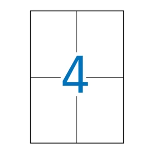 Etiquetas APLI 105 × 148 mm A4 permanente blanco (40 uds.)