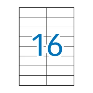 Etiquetas APLI 105 × 37 mm A4 permanente azul (1.600 uds.)