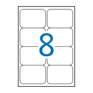 Etiquetas APLI 99,1 × 67,7 mm A4 permanente blanco (160 uds.)