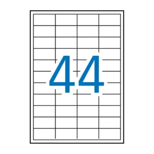 Etiquetas APLI 48,5 × 25,4 mm A4 removible blanco (4.400 uds.)