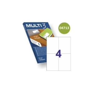 Etiquetas Multi3 105 × 148 mm A4 permanente blanco (400 uds.)