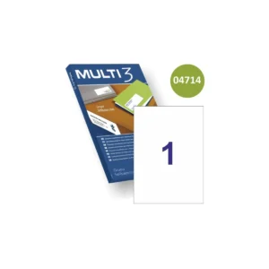 Etiquetas Multi3 210 × 297 mm A4 permanente blanco (100 uds.)