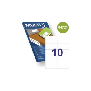 Etiquetas Multi3 105 × 57 mm A4 permanente blanco (1.000 uds.)
