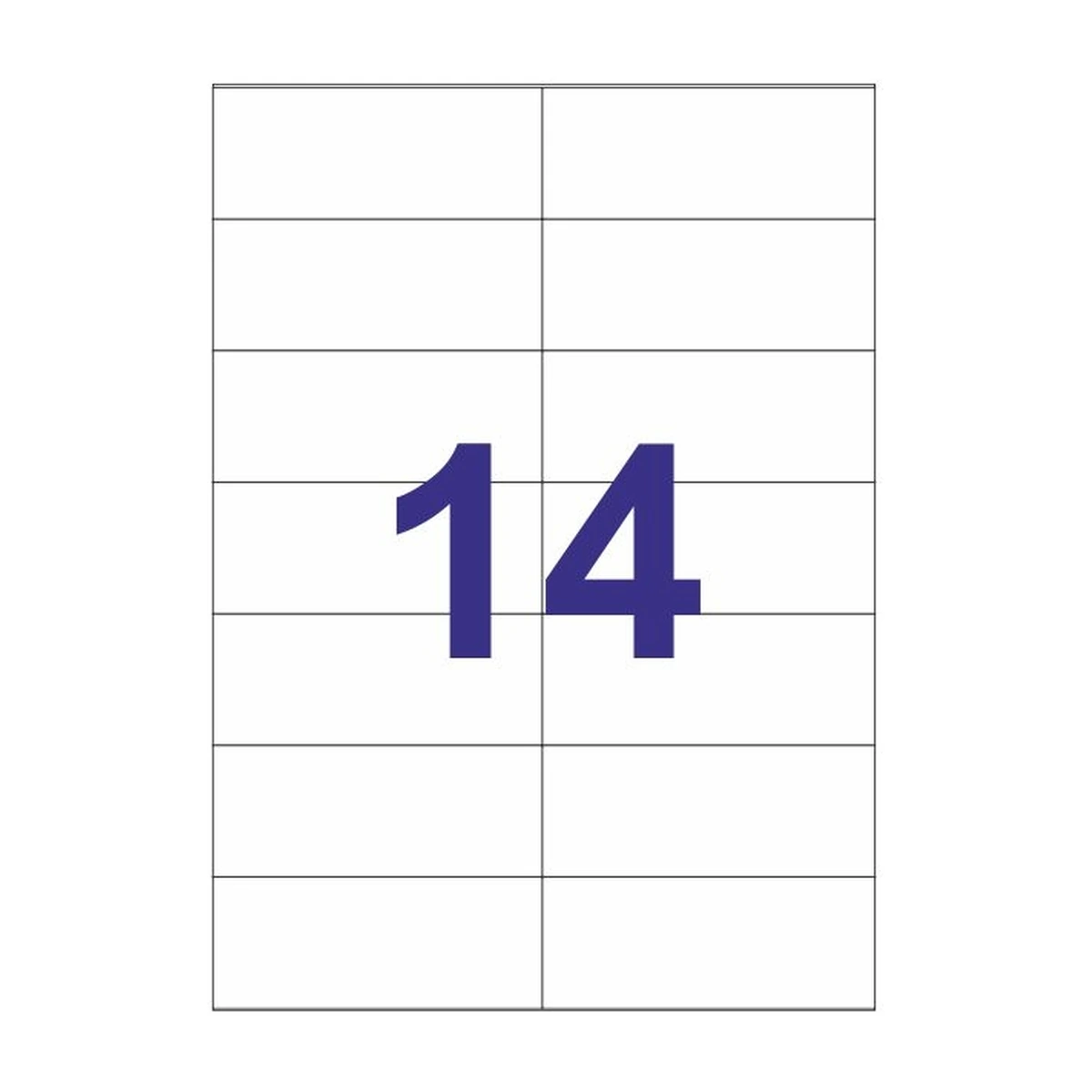 Etiquetas Multi3 105 × 42,4 mm A4 permanente blanco (7.000 uds.) - Imagen 2