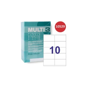 Etiquetas Multi3 105 × 57 mm A4 permanente blanco (5.000 uds.)