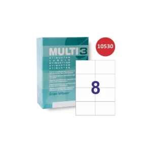 Etiquetas Multi3 105 × 74 mm A4 permanente blanco (4.000 uds.)
