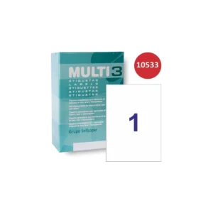 Etiquetas Multi3 210 × 297 mm A4 permanente blanco (500 uds.)