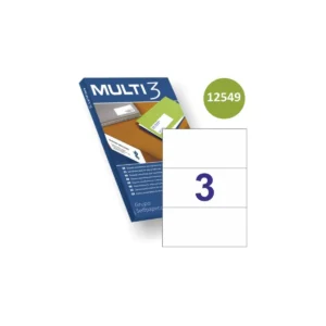 Etiquetas Multi3 210 × 99 mm A4 permanente blanco (300 uds.)