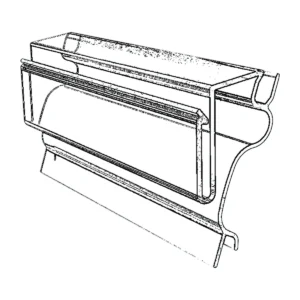 Imagen real de Carril Opticon para estante de 20-22 mm de 1 m, referencia Opticon 14744