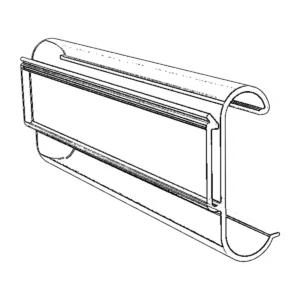 Imagen real de Carril Opticon para estante H de 26 mm de 1 m, referencia Opticon 14747