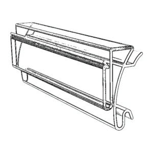 Imagen real de Carril Opticon Cefla para estante de 22,5-23,5 mm de 1 m, referencia Opticon 14749