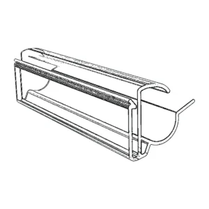 Imagen real de Carril Opticon para estante H de 14,5 mm de 1 m, referencia Opticon 14750