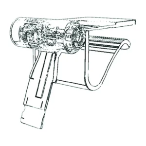 Imagen real de Colgador Opticon en L para gancho de 6-8 mm, referencia Opticon 14762