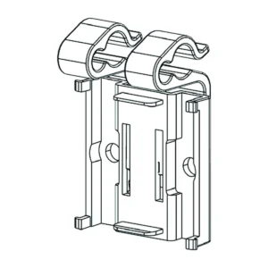 Imagen real de Soporte de sobremesa Opticon pequeño con bisagra central, referencia Opticon 14773