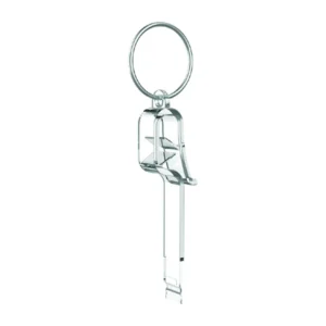 Imagen real de Colgador promocional Opticon con anilla, referencia Opticon 15080