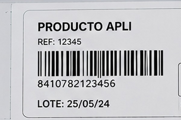Etiquetas con código de barras Apli